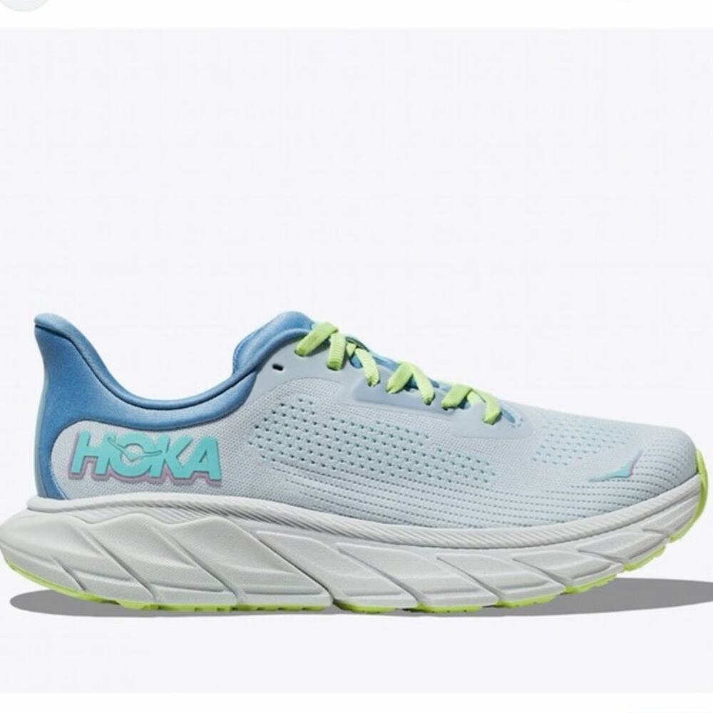 HOKA Arahi 7 Women’s Running Shoes Size 8B Frost Blue Glow Stability Sneakers